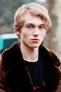 Blonde blue eyes man