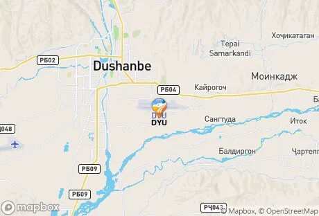 Карта душанбе сити в таджикистане курс
