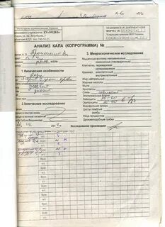 Общий анализ кала