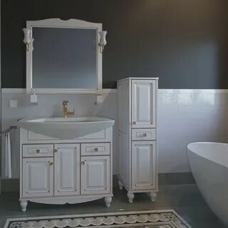 Тумба с раковиной для ванной классика