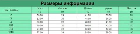 Размер т