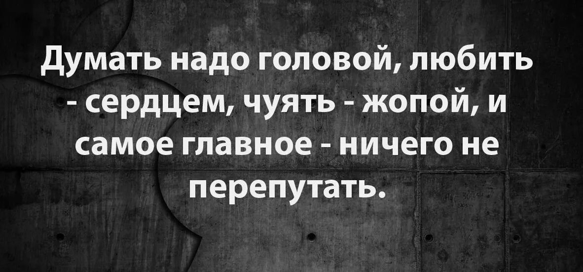 Думать надо головой любить сердцем. Афоризмы про голову. Думать надо головой. Цитаты думай головой. Голова афоризм