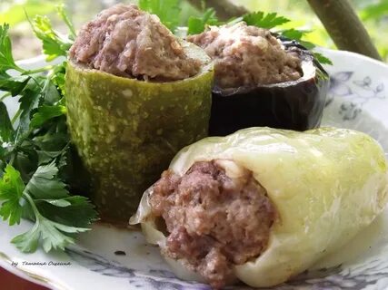 Рецепт фаршированных овощей мясом