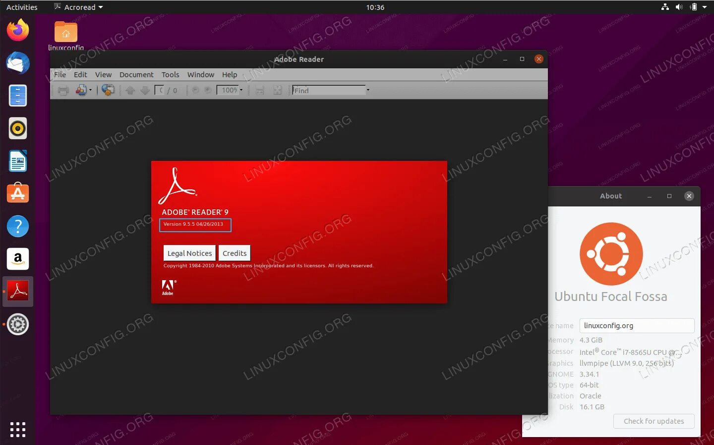 Adobe reader 9. Adobe acrobat ubuntu.