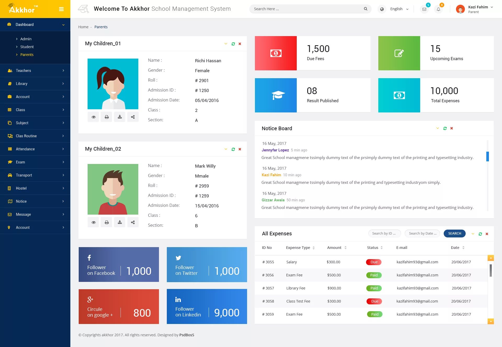Student dashboard. School management system. school dashboard. dashboard документы. school management app ui design.