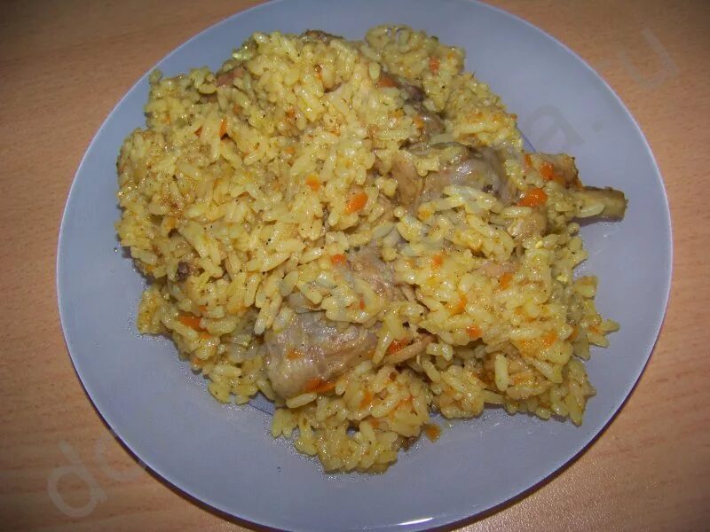 Рис с куриными ножками рецепт