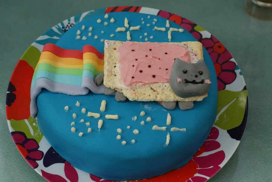 Нян Кэт. Декор торта с кошками. Nyan Cat тортик. Торт нян Кэт для девочки. Торт кэт