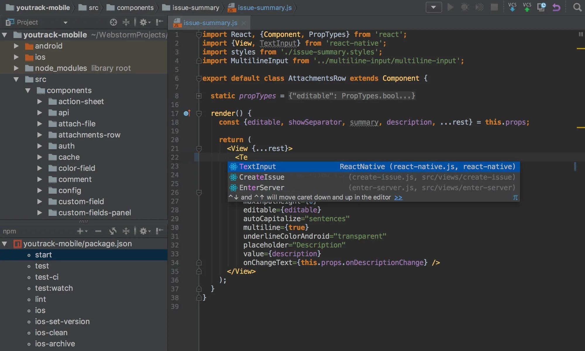 Create js