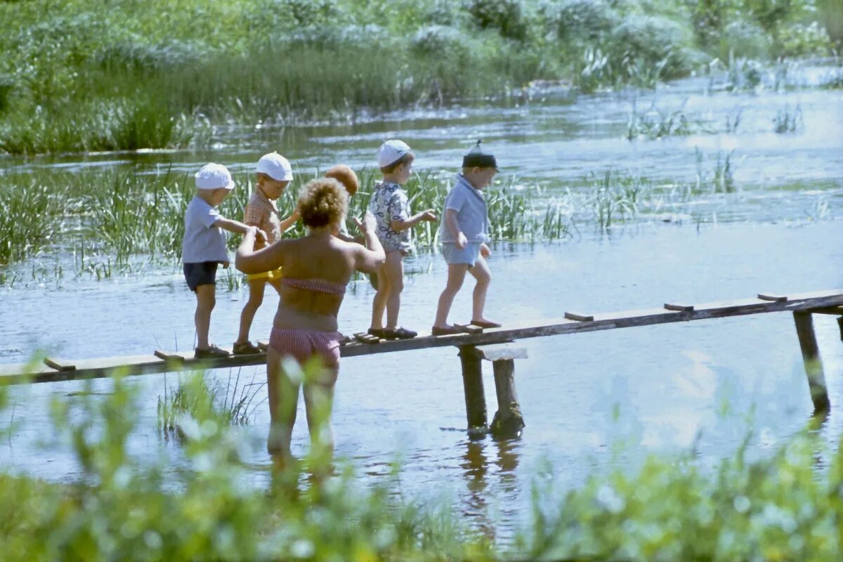 Купание в деревне