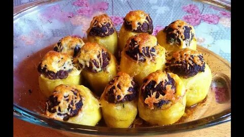 Картошка фаршированная мясом рецепт