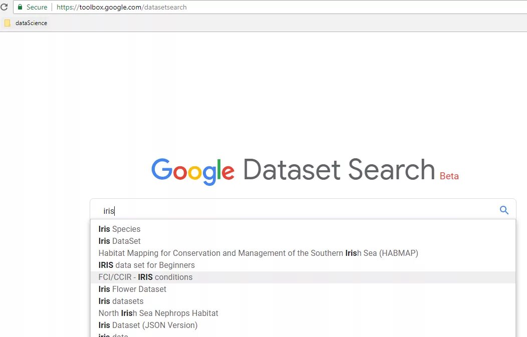 Google datasets. Google datasets