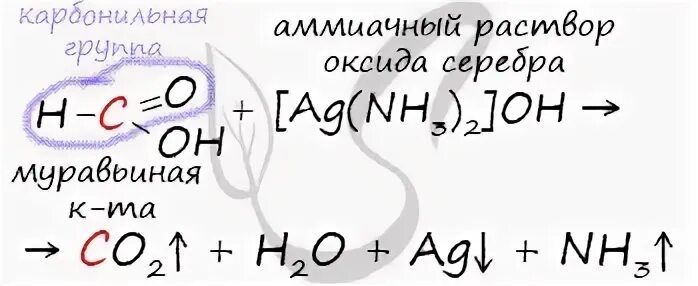 Реакция с аммиачным раствором оксида серебра характерна