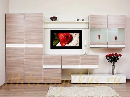 Стенка в современном стиле со шкафом