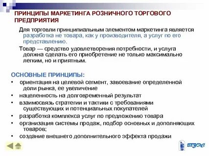 Организация и управление в сфере торговли