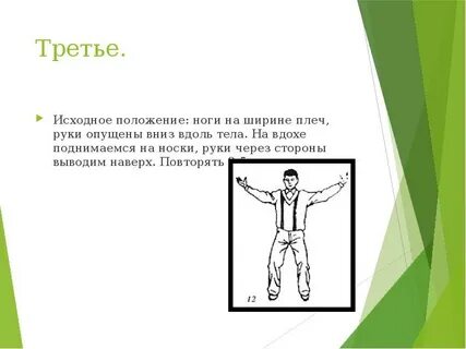 Положение рук ног туловища головы