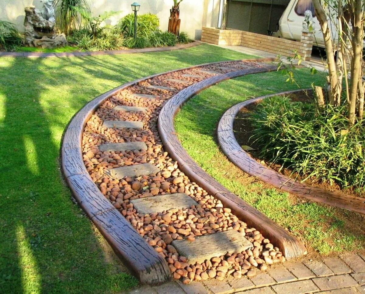 Дорожка в сад. Тропинки в саду. Красивые дорожки на даче. Дорожка в сад. Идеи дорожек.