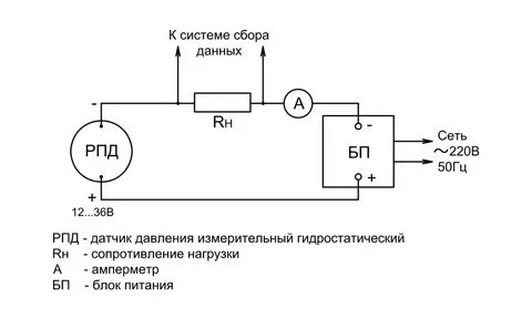 Датчик давления на схеме