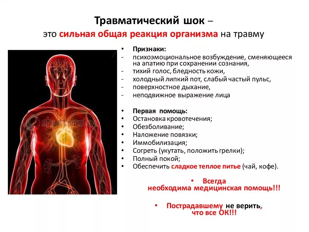 Шок при ранении. Шок при ранении