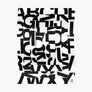 "Helvetica Abstract Bold Type Lettering Design" Poster for Sale by Chris Joshua Graphic design typography poster, Typography tsh
