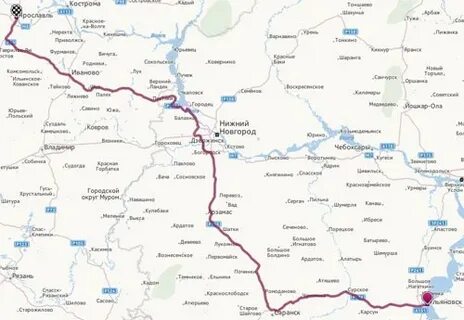Сколько ехать от нижнего новгорода до ульяновска