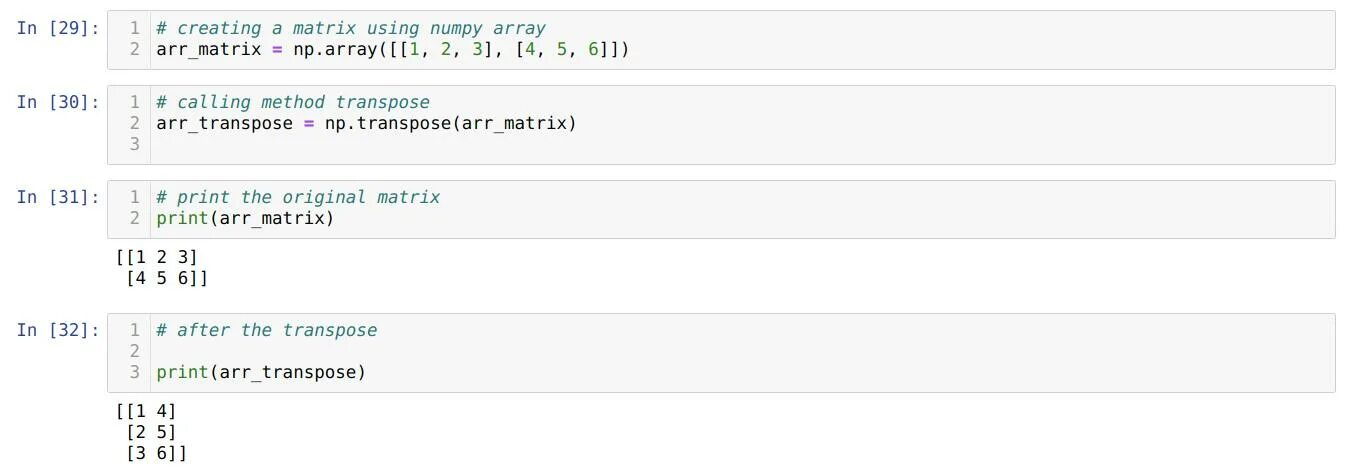 Импортируйте библиотеку numpy