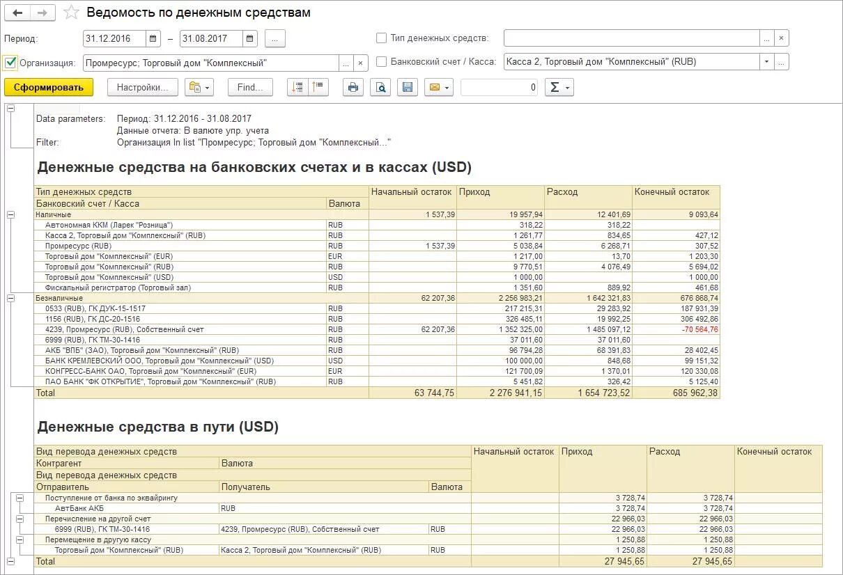Учет движения денежных средств организации. Ведомость по денежным средствам в 1с управление торговлей. Ведомость по денежным средствам на кассах в 1с. Ведомость по денежным средствам 1с УТ 11. Отчет о движении денежных средств в 1с.