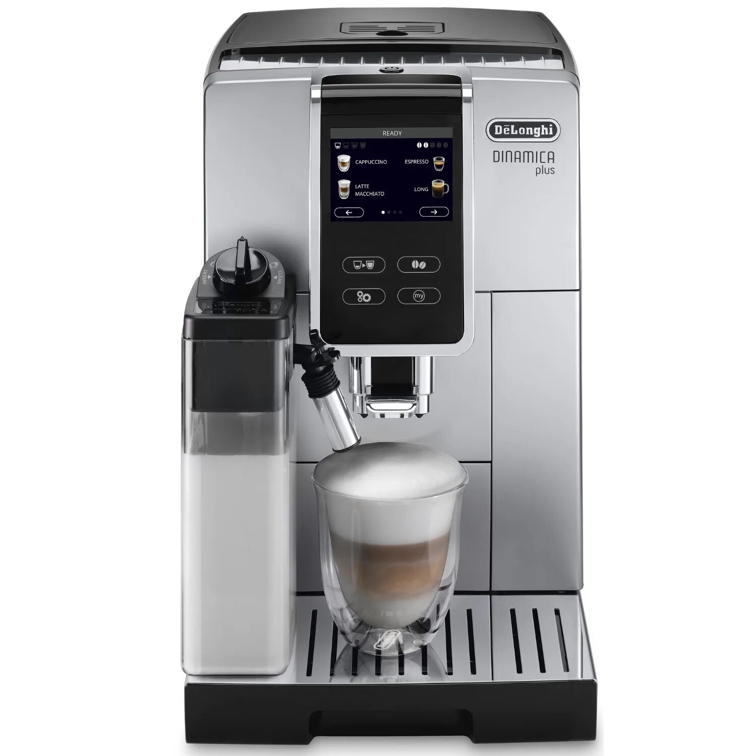 Зерновые кофемашины купить. Delonghi dinamica ECAM350.75.S. Кофемашина de'Longhi dinamica ECAM 350.75.S. Кофемашина Delonghi ECAM350.75.SB. Delonghi ECAM370.85.SB.