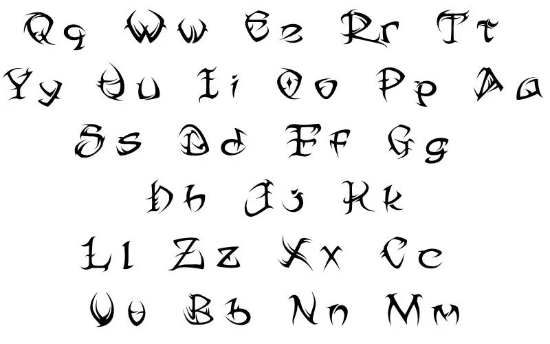 Шрифт буквы для ников. Необычные шрифты. Красивые буквы для тату. Шрифты для тату. Шрифты букв для тату.