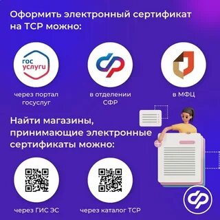 Что такое электронный сертификат тср