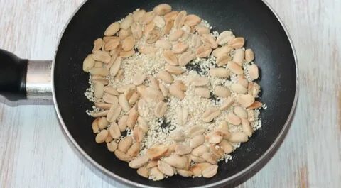 Как обжарить кунжут на сковороде