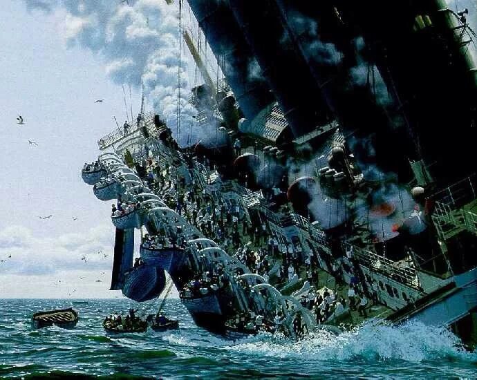 Лузитания корабль крушение. Потонувший корабль Лузитания. Британик корабль тонет. Британик крушение. Британик на дне