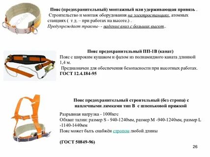 Требования к конструкции поясного ремня неверно