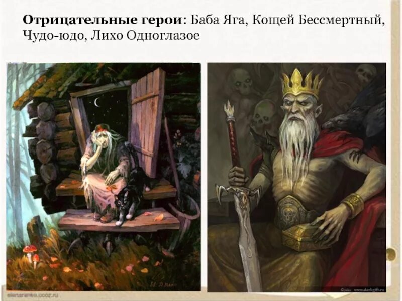 Сказки о бабе яге и кощее