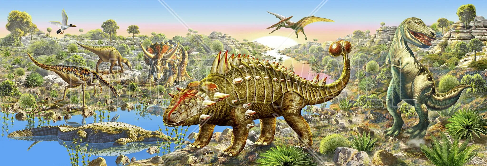 Пейзаж с динозаврами. Динозавры панорама. Мир динозавров. Динозавры фон. Урок мир динозавров
