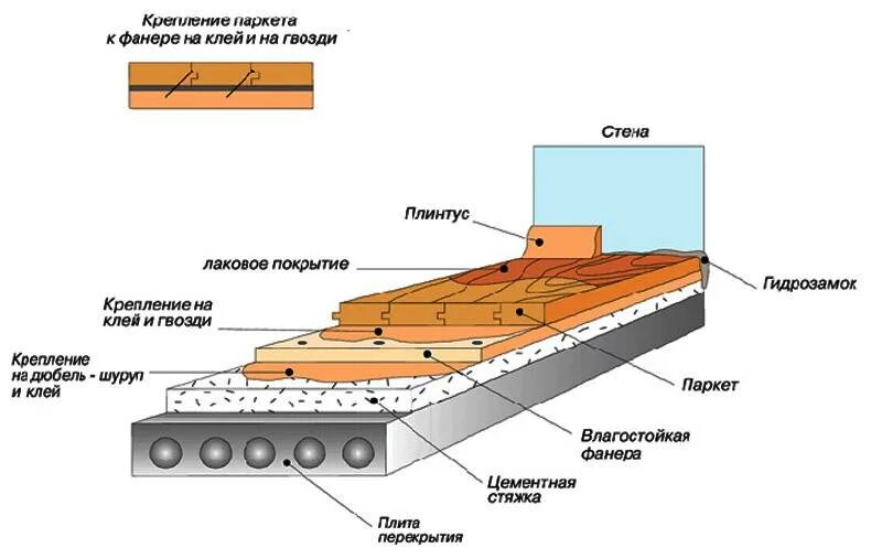 Схема монтажа паркетной доски. Конструкция схема паркетной доски. Схема устройства пола для паркет. Схема конструкции паркетного пола. Доски на бетонный пол
