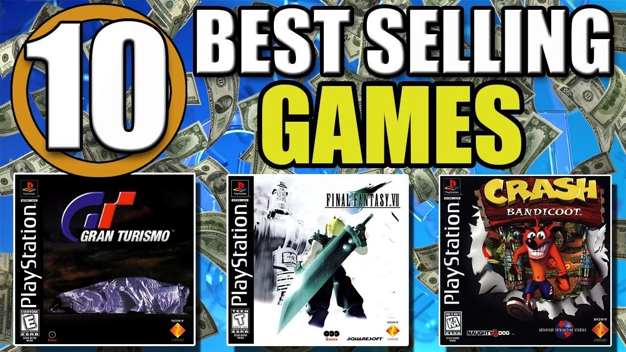 Игры на плейстейшен 1. Топ плейстейшен 1. Best selling ps1. Top ps1 games.