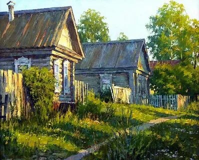 Пейзаж русской деревни