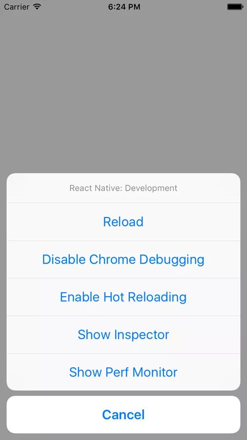 React native. React native IOS. Dropdown IOS. React native menu.