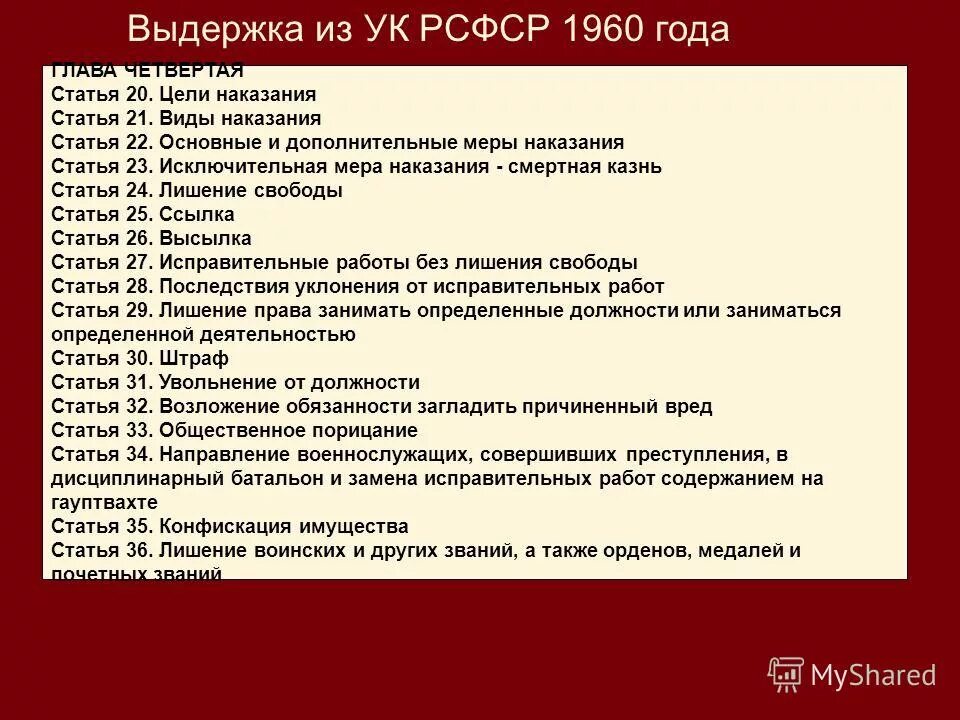 Конституция рф смертная казнь статья. УК РФ 1960 года. УК РСФСР 1960. Виды наказаний по УК РСФСР 1960. УК РСФСР виды наказания.