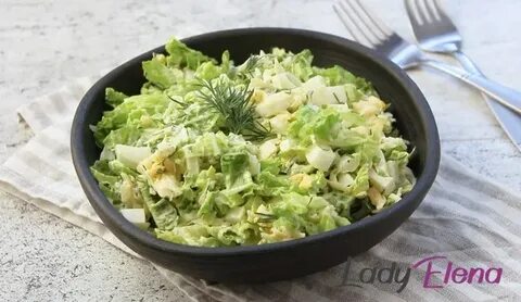 Пекинская капуста омлет