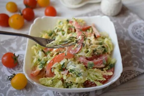 Пекинская капуста и помидоры рецепт