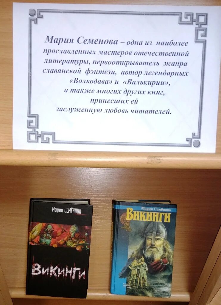 Читать братья марии семеновой. Книжная выставка фэнтези.