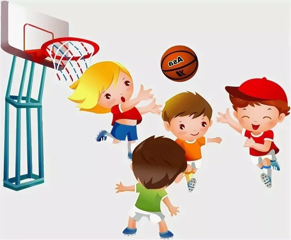 Проекты спорт детям. Картинки на спортивную тему. Спортивный кружок. Иллюстрация детей играющих в баскетбол. Спорт для дошкольников.