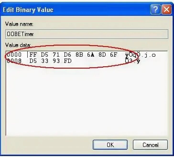 Binary value. Edit binary value. binary editor tool.