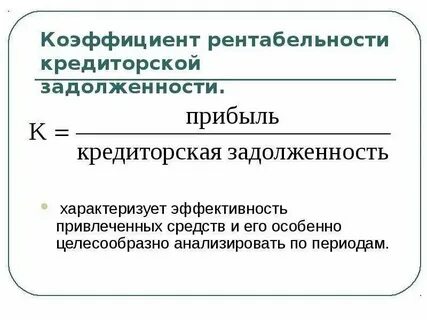 Эффективные показатели рентабельности