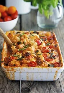 Рецепт запеканки с курицей и овощами