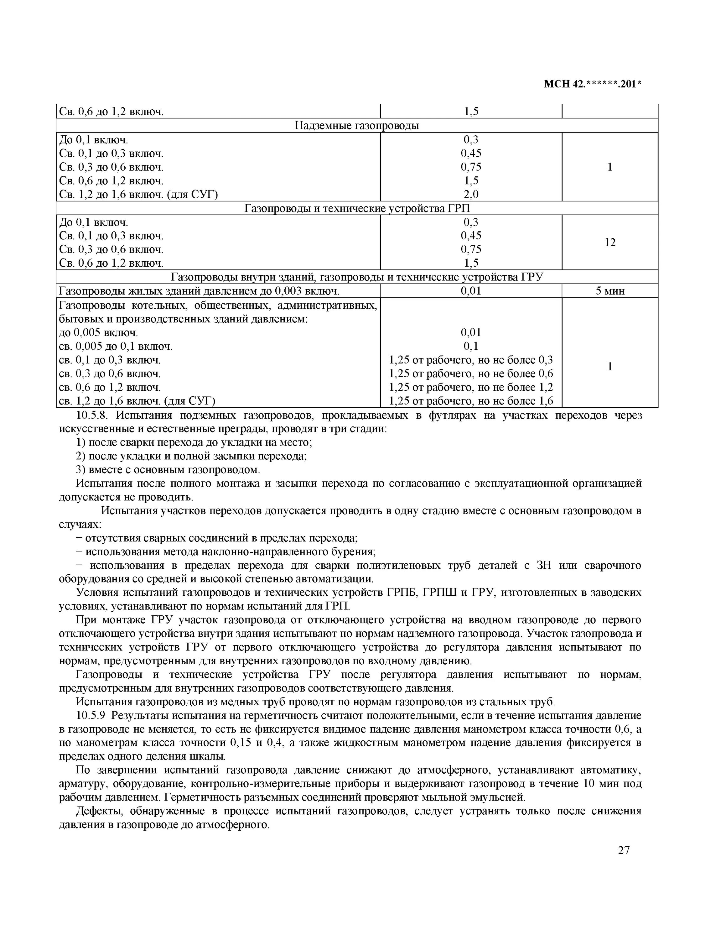 Испытание газопровода на герметичность таблица. Испытание газопровода на герметичность низкого давления. Нормы испытания газопроводов на герметичность газопровода. Нормы опрессовки газопроводов.