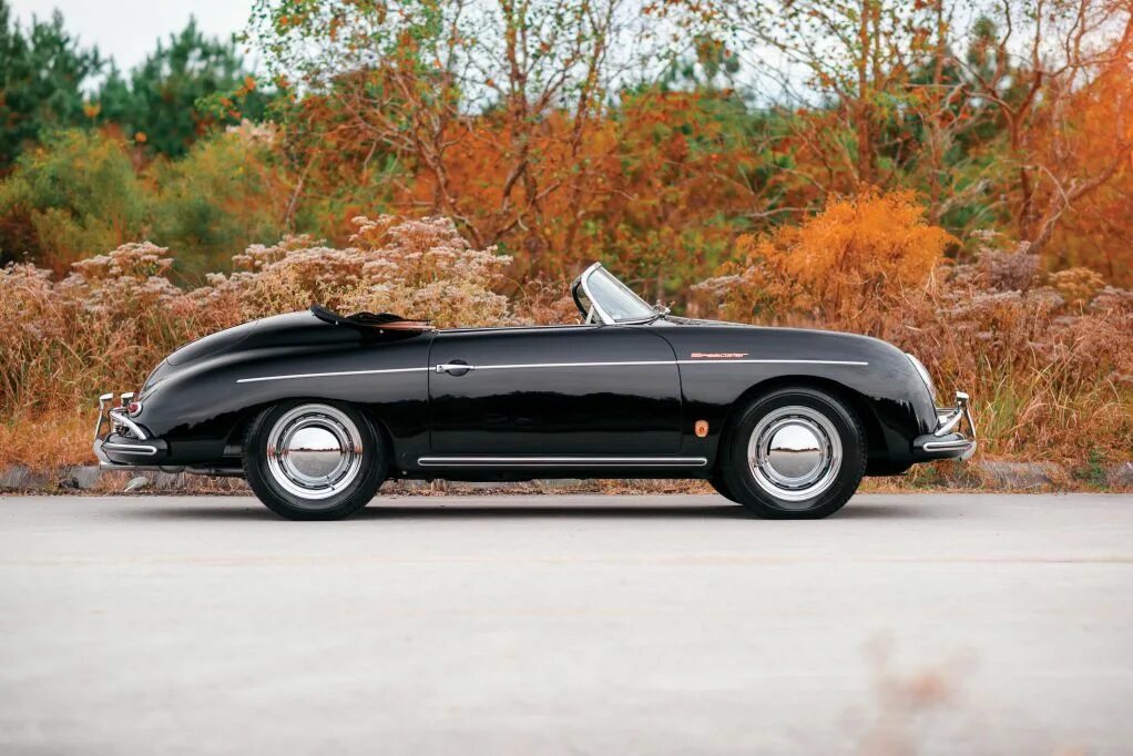 Спидстер. Порше спидстер 1956 с задним сиденьем. Porsche 356 black. Porsche 1930. 911 speedster.