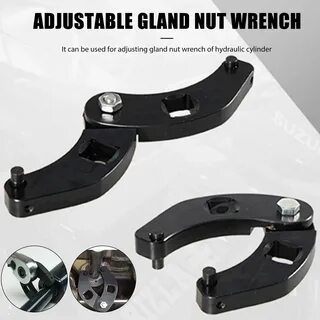 Small Adjustable Gland Nut Wrench 7463 Cylinder Type Universal Wrench For H...