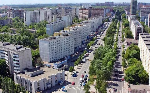 Королев город с улицами и домами